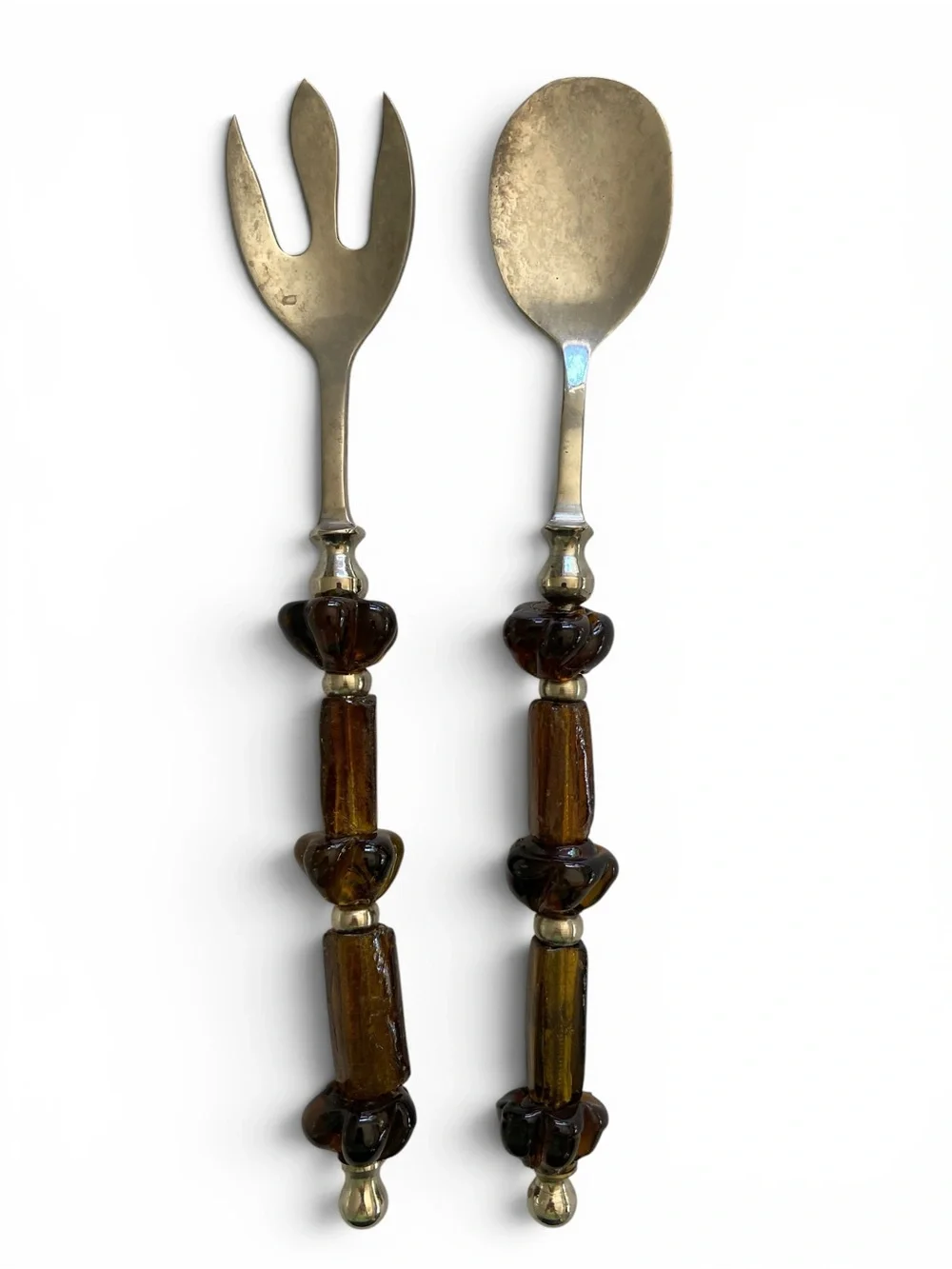 Salad Servers with Changeable Beads